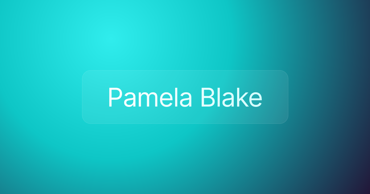 Pamela Blake