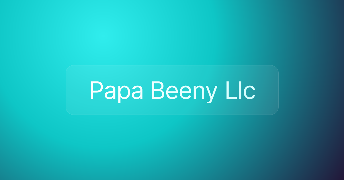 Papa Beeny Llc
