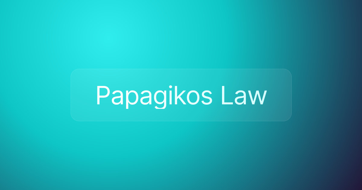 Papagikos Law
