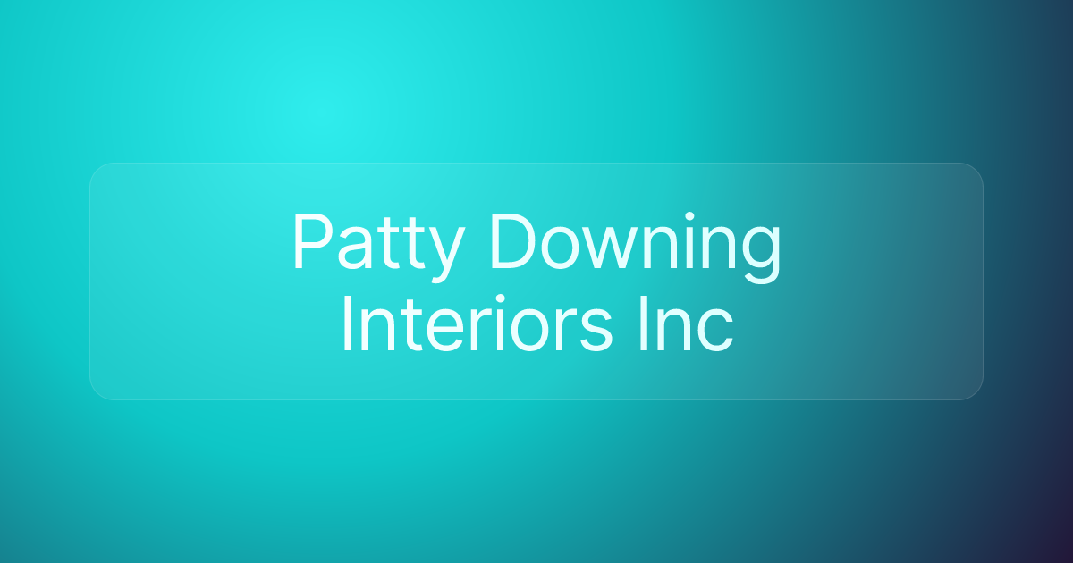 Patty Downing Interiors Inc