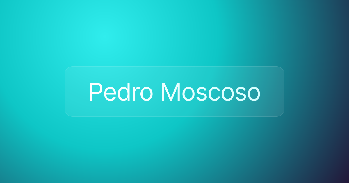 Pedro Moscoso