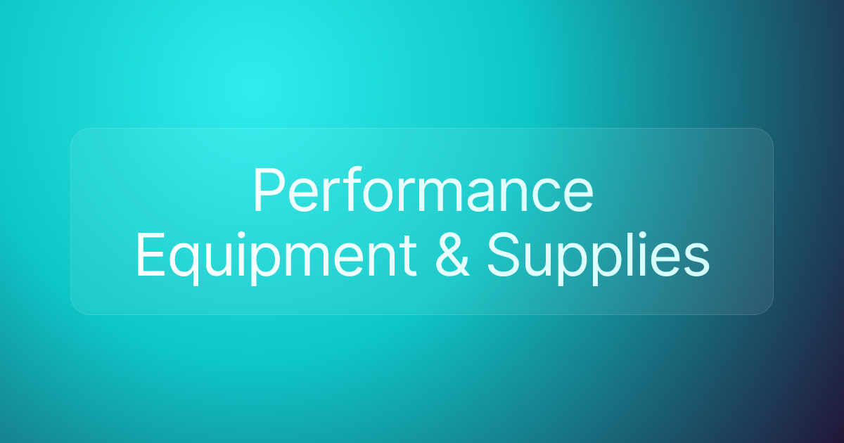 Performance Equipment & Supplies