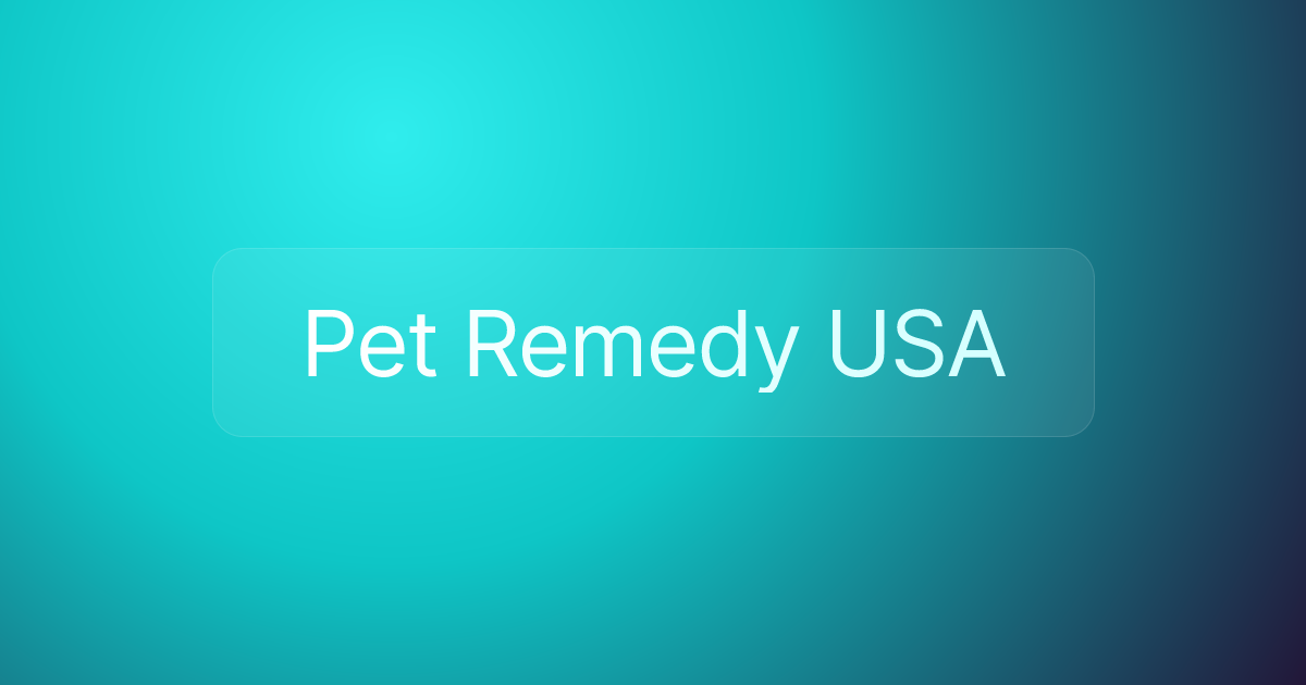 Pet Remedy USA