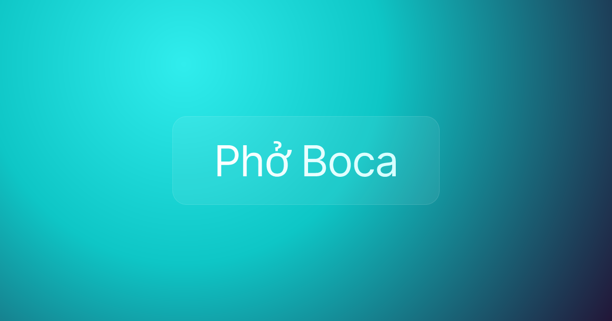 Phở Boca