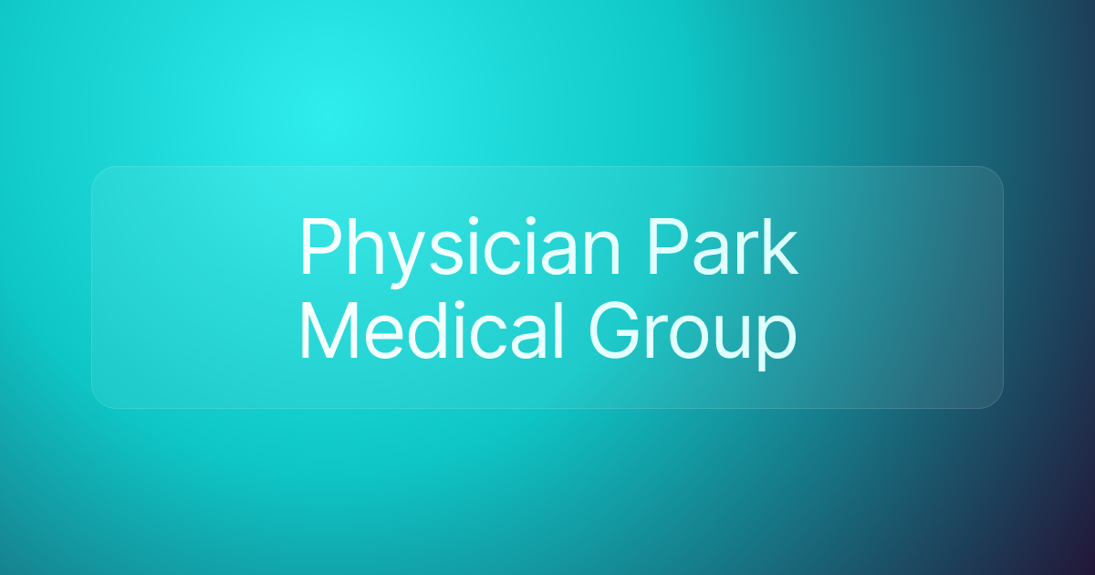 Physician Park Medical Group