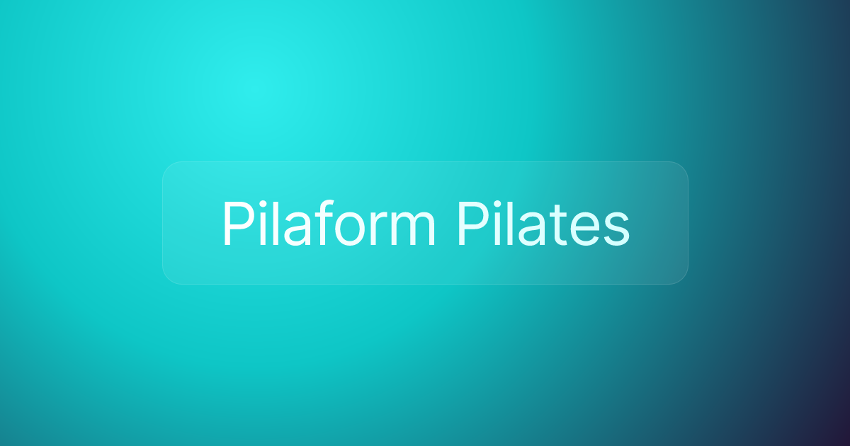 Pilaform Pilates
