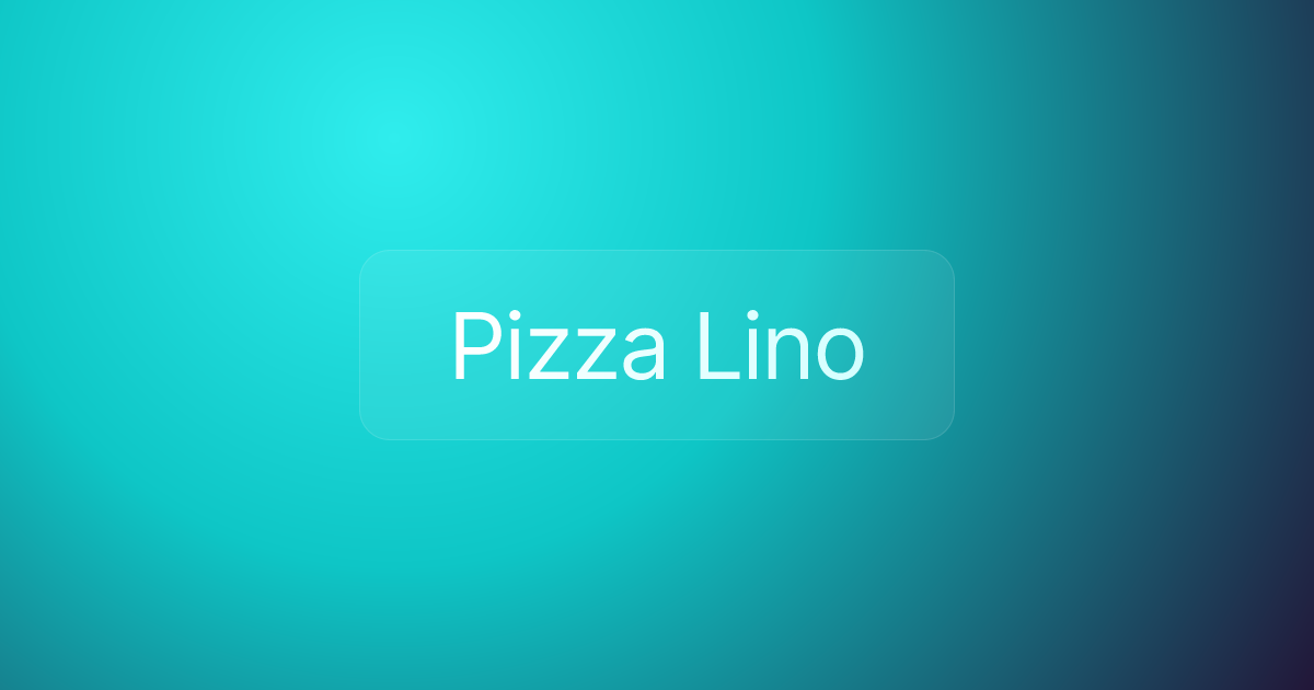 Pizza Lino