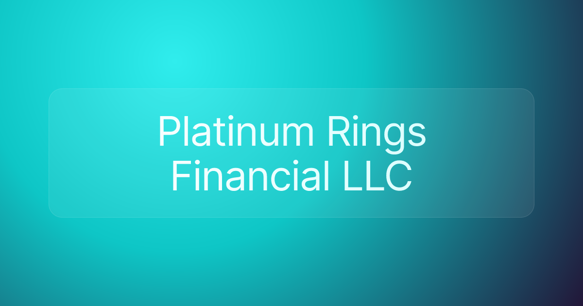 Platinum Rings Financial LLC