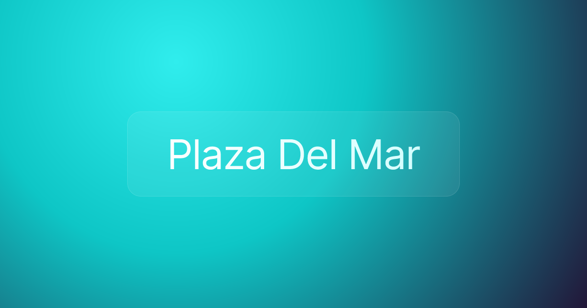 Plaza Del Mar