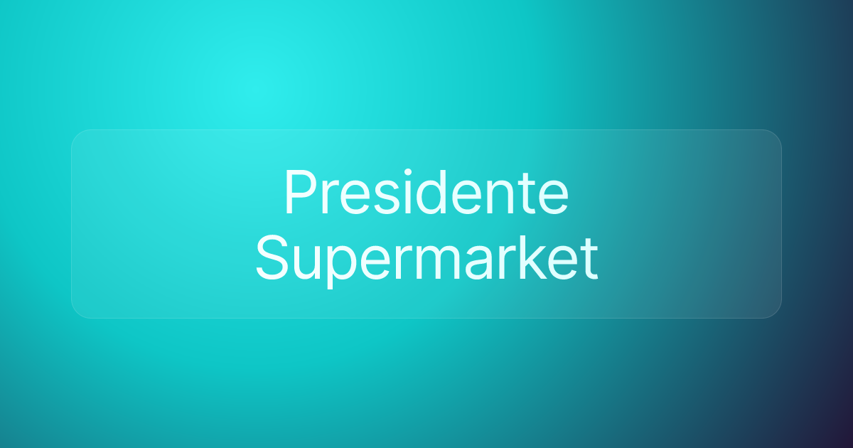 Presidente Supermarket