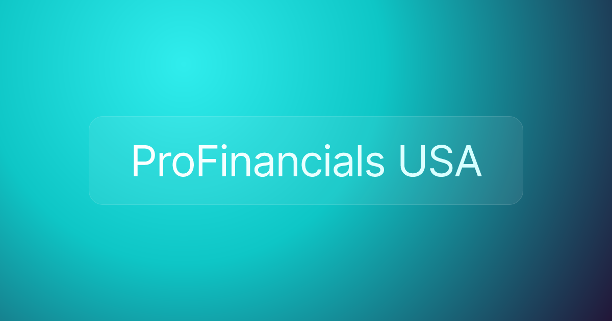 ProFinancials USA