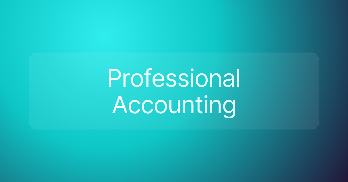 Professional Accounting