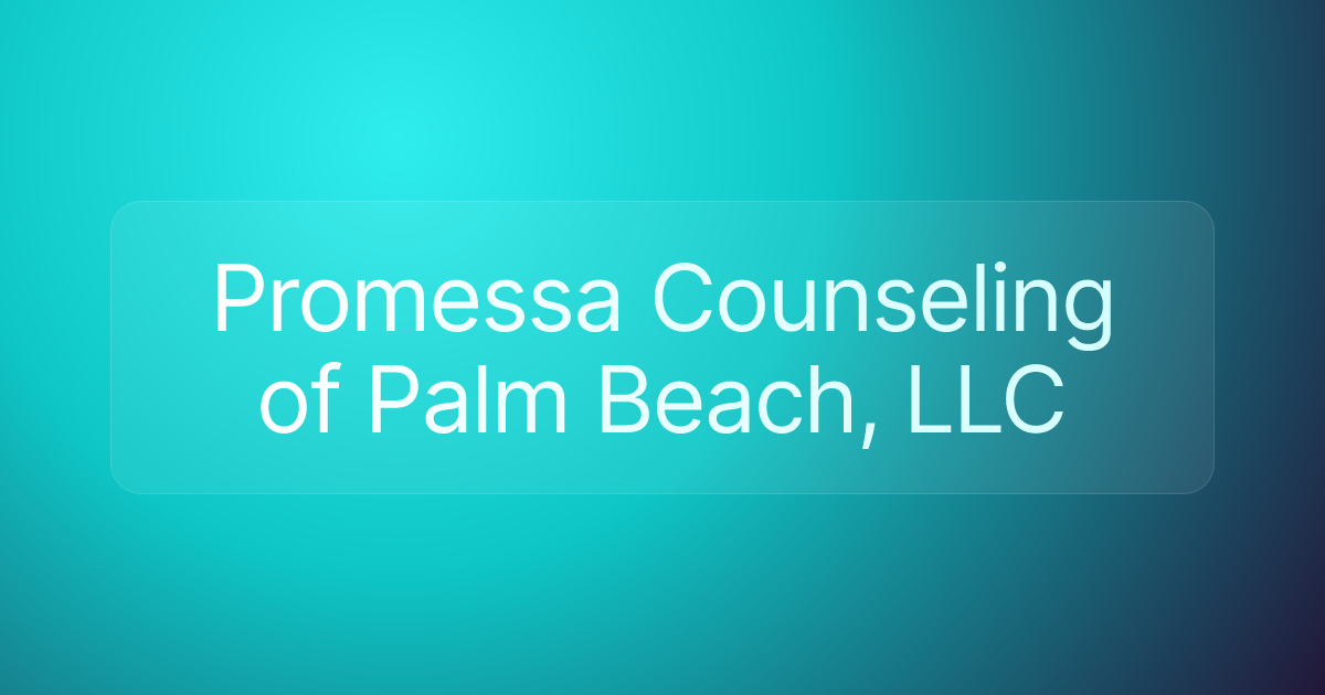 Promessa Counseling of Palm Beach, LLC