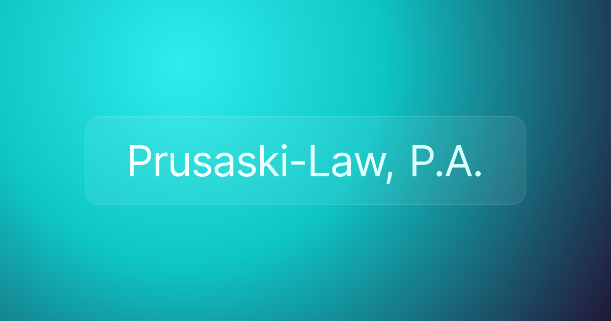 Prusaski-Law, P.A.