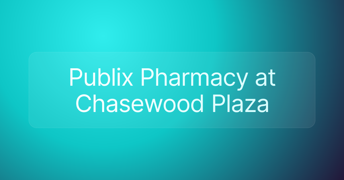 Publix Pharmacy at Chasewood Plaza