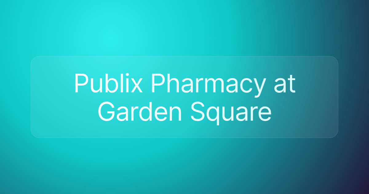 Publix Pharmacy at Garden Square