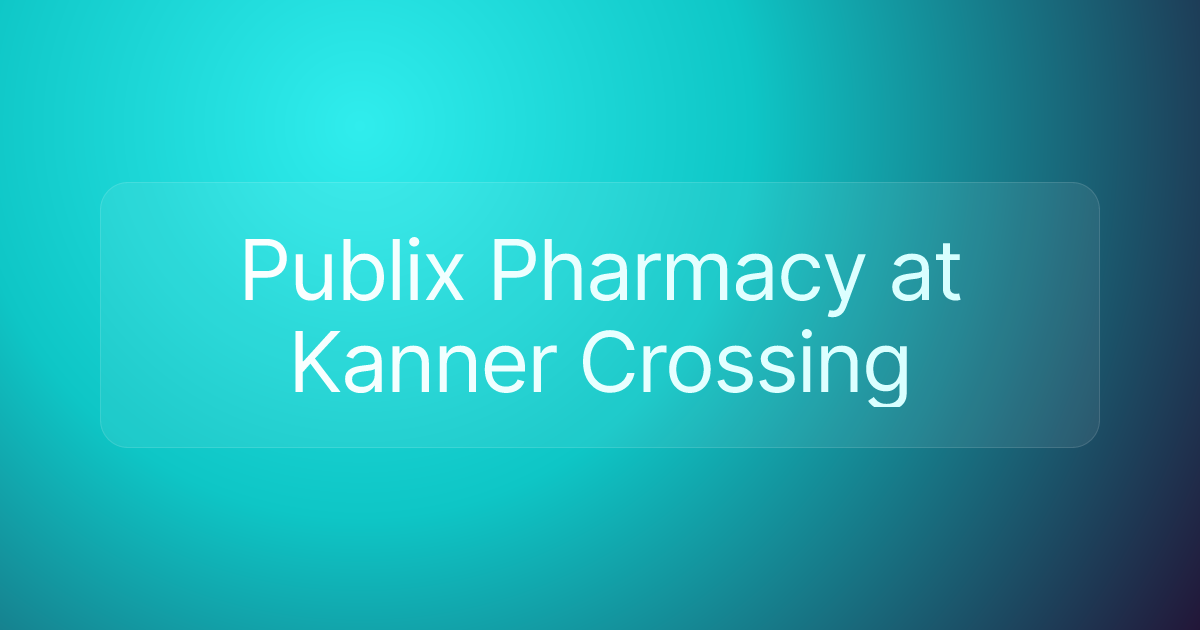 Publix Pharmacy at Kanner Crossing