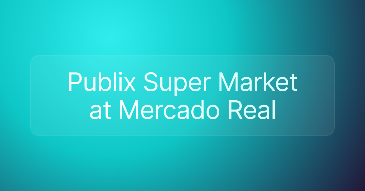 Publix Super Market at Mercado Real