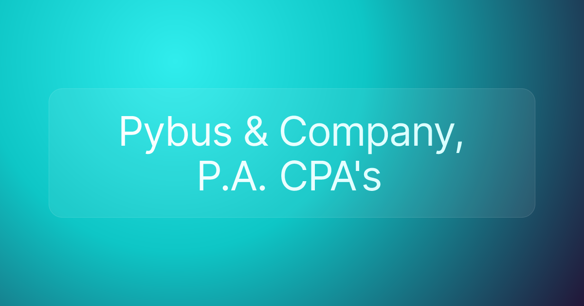 Pybus & Company, P.A. CPA's