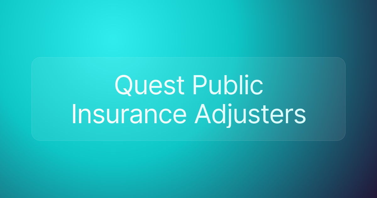 Quest Public Insurance Adjusters
