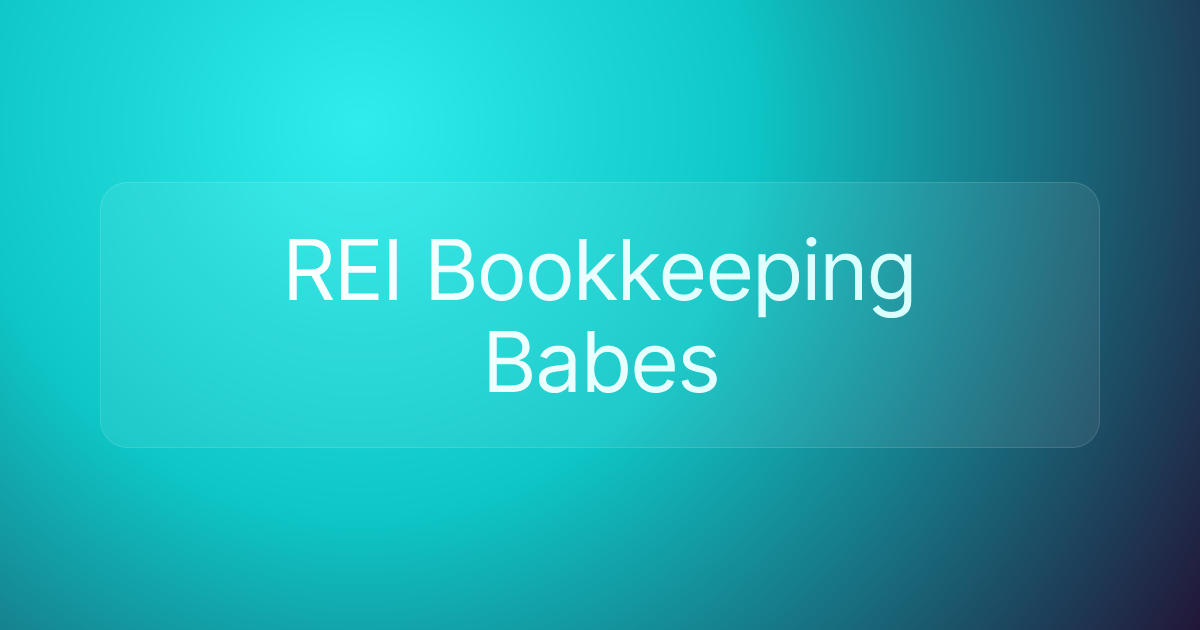 REI Bookkeeping Babes