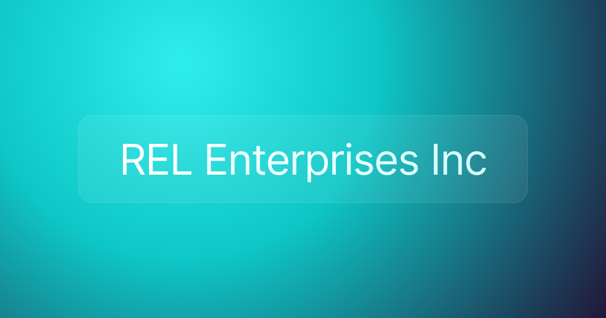 REL Enterprises Inc
