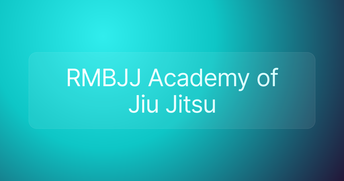 RMBJJ Academy of Jiu Jitsu