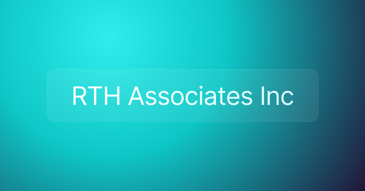 RTH Associates Inc