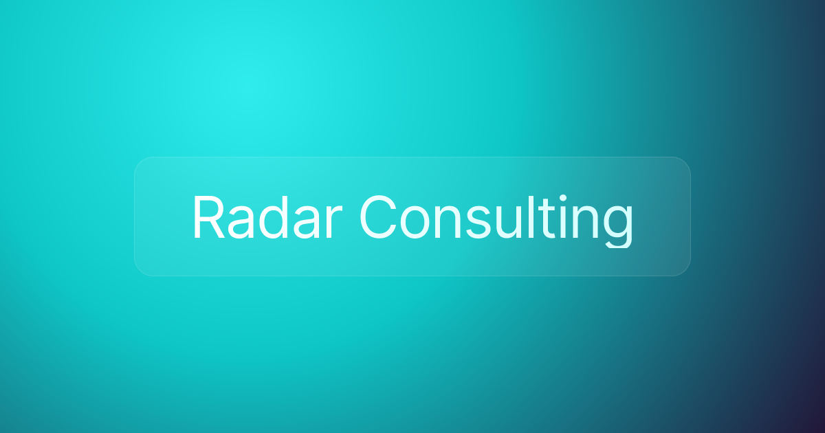 Radar Consulting