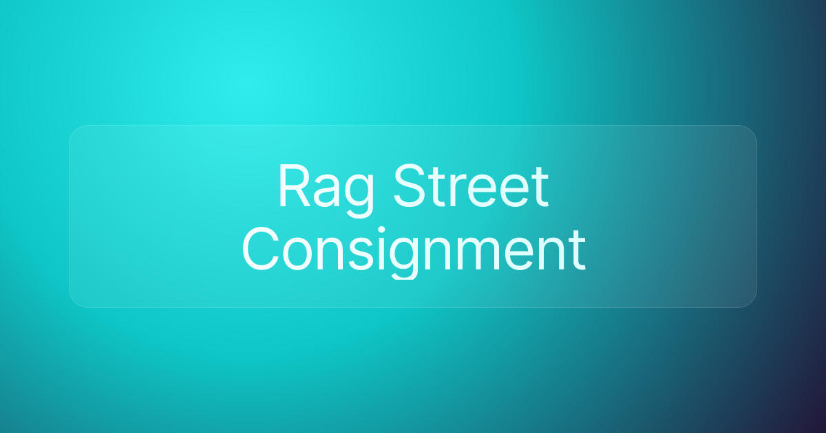 Rag Street Consignment