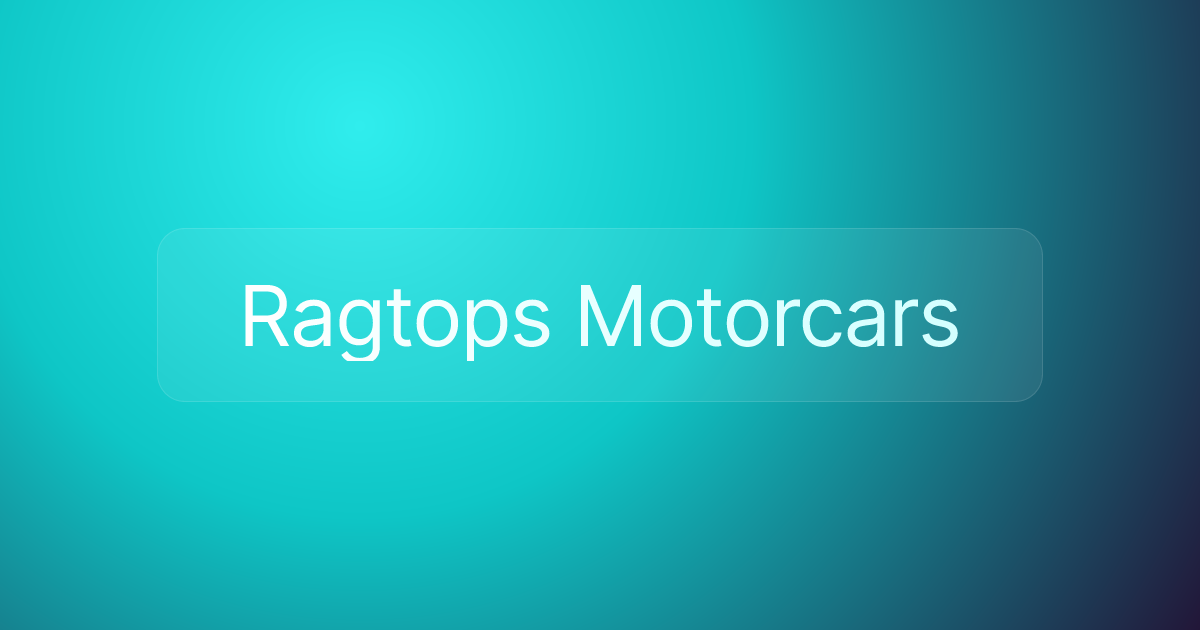 Ragtops Motorcars