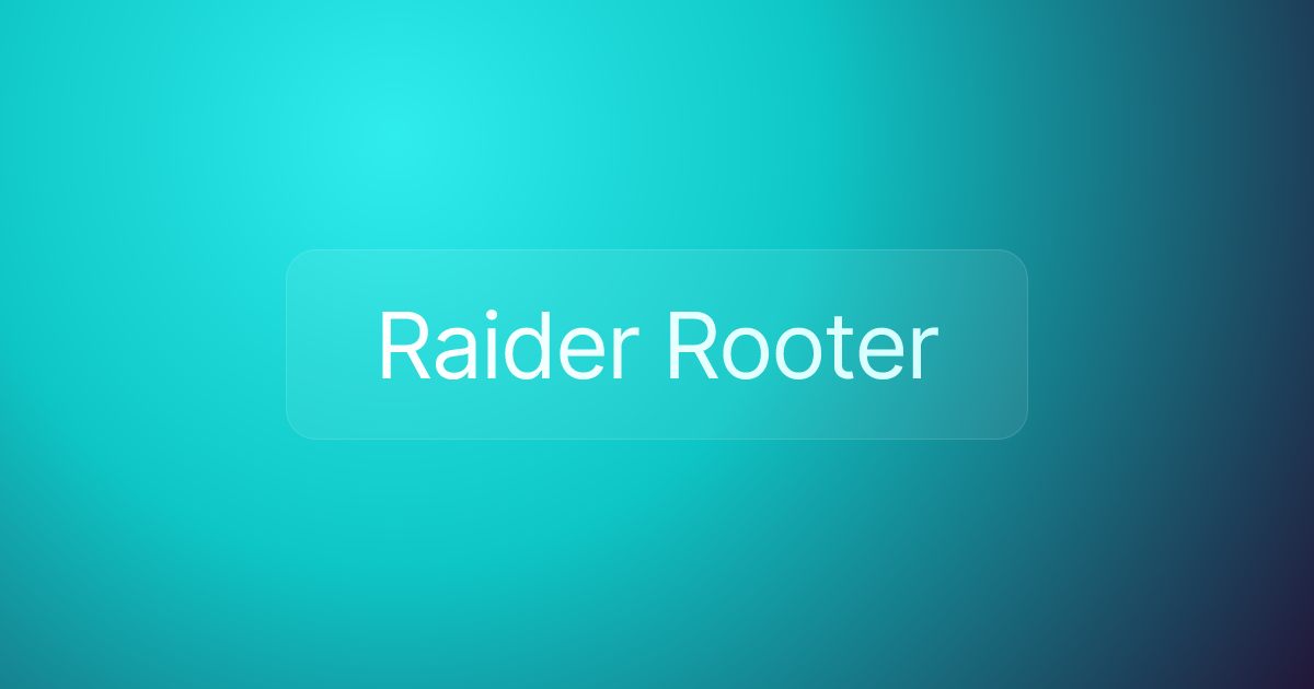 Raider Rooter