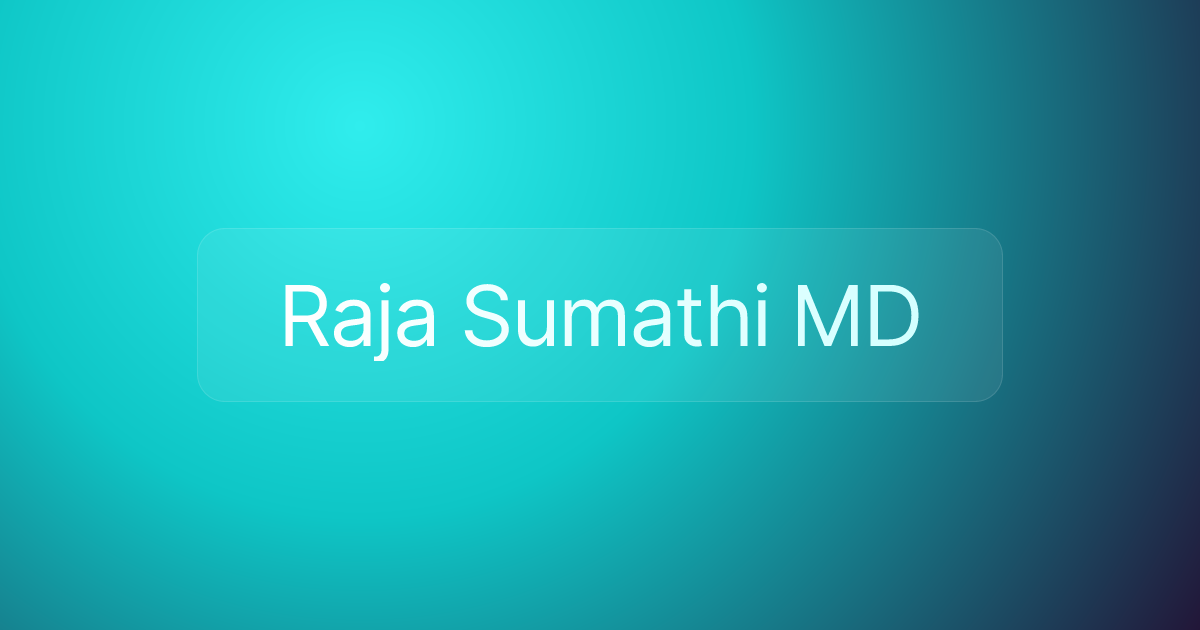 Raja Sumathi MD