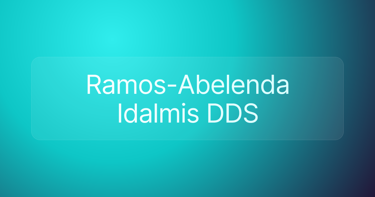 Ramos-Abelenda Idalmis DDS