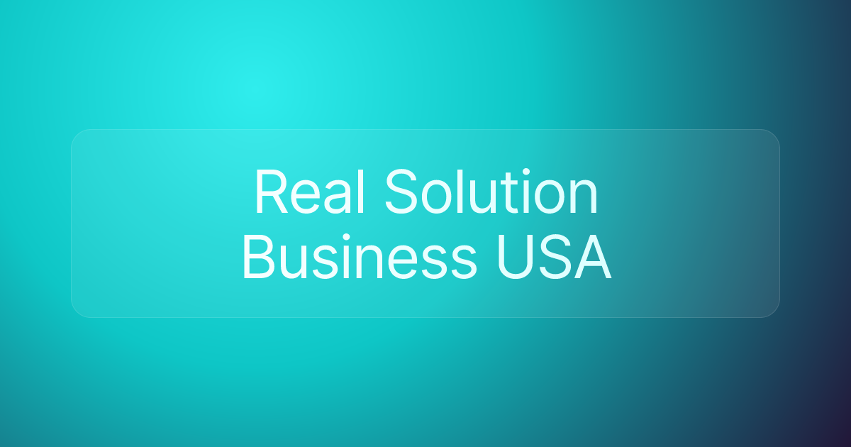 Real Solution Business USA