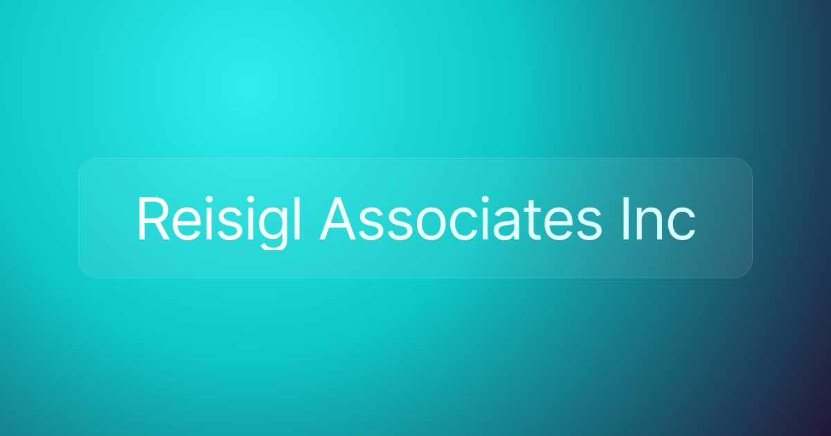 Reisigl Associates Inc