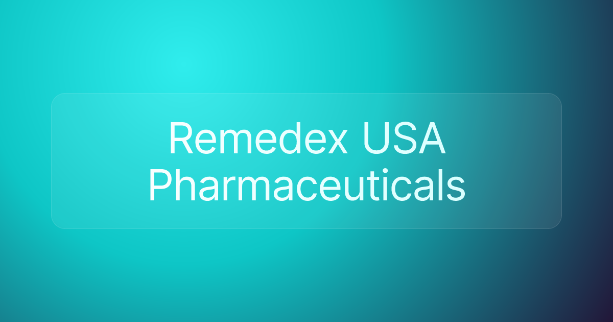 Remedex USA Pharmaceuticals
