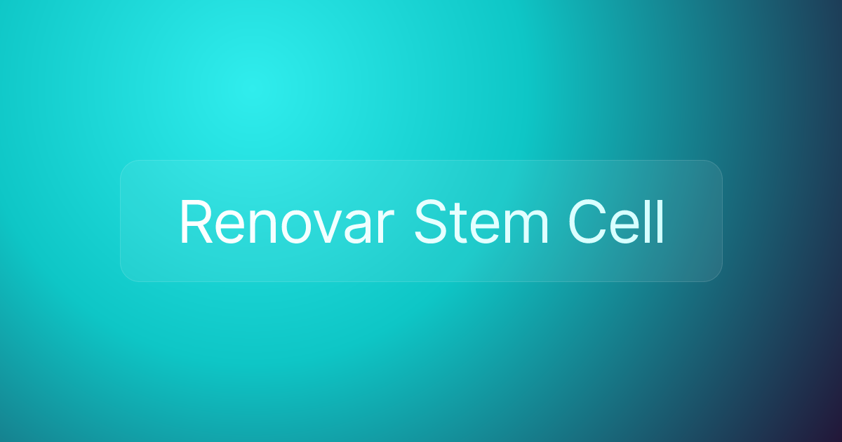Renovar Stem Cell