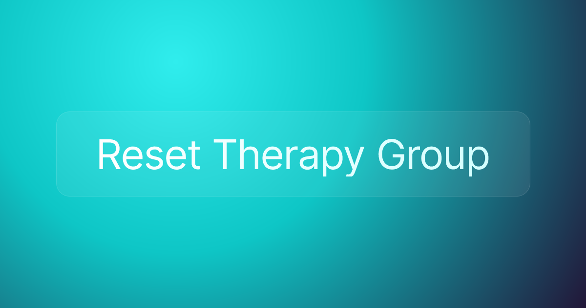Reset Therapy Group