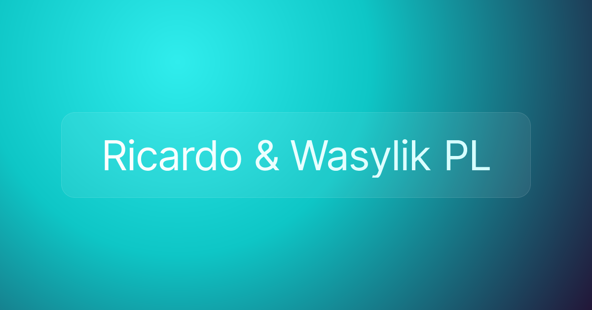 Ricardo & Wasylik PL