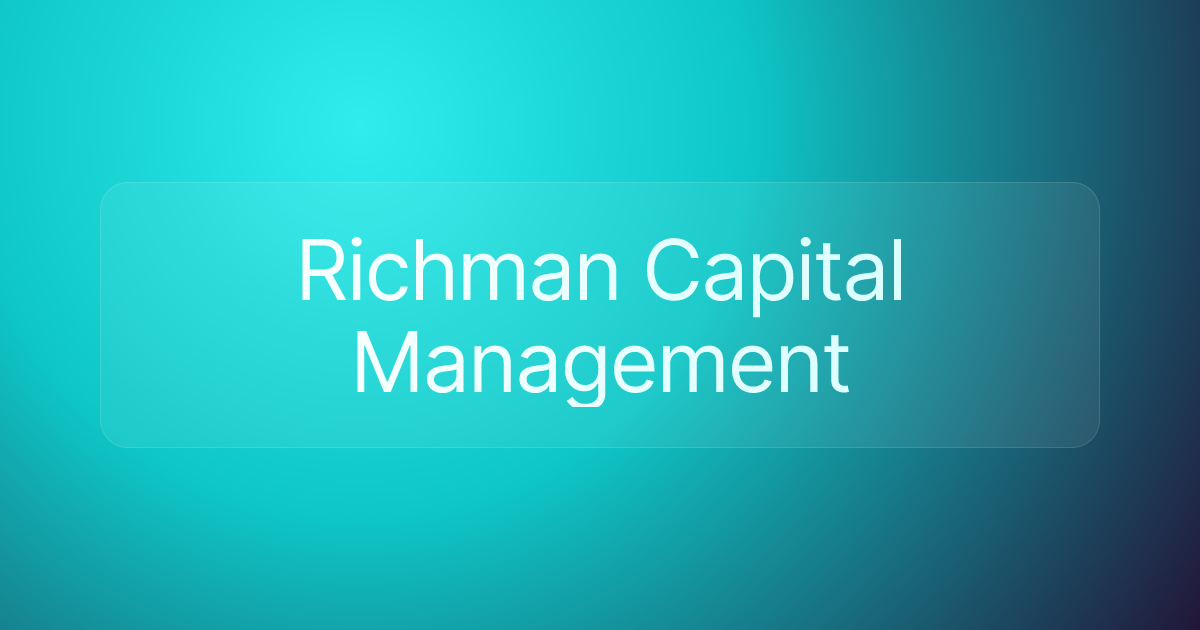 Richman Capital Management