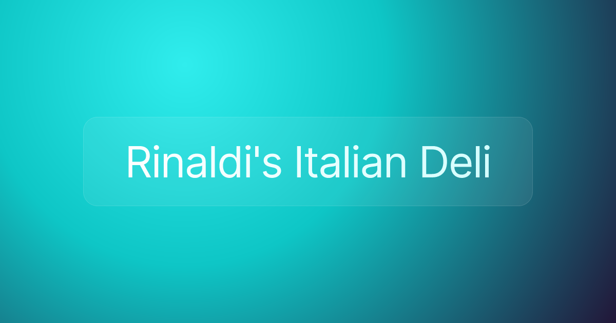 Rinaldi's Italian Deli