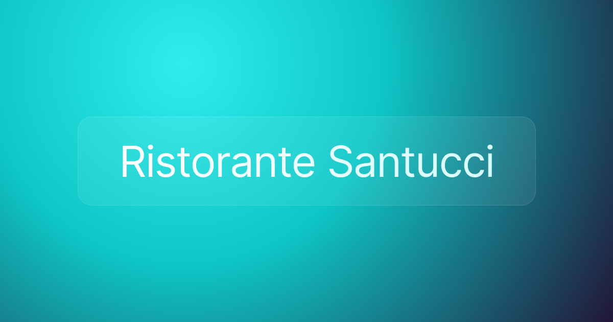 Ristorante Santucci