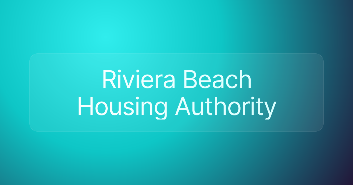 Riviera Beach Housing Authority