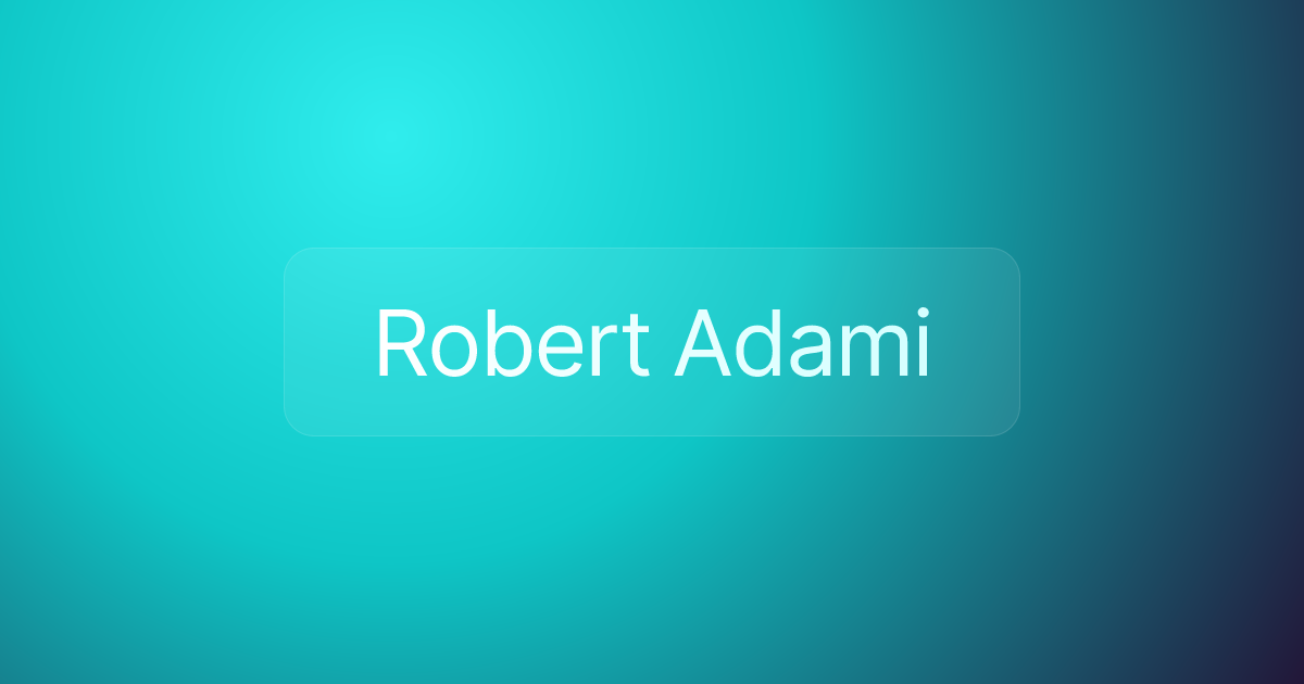 Robert Adami