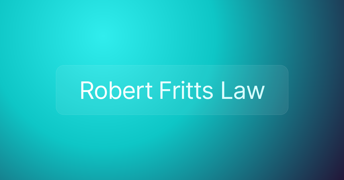 Robert Fritts Law