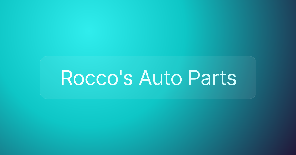 Rocco's Auto Parts