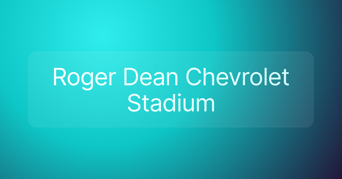 Roger Dean Chevrolet Stadium