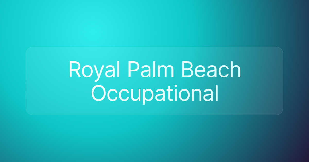 Royal Palm Beach Occupational