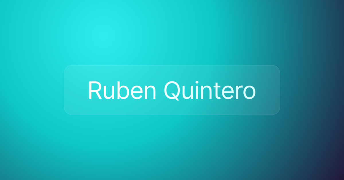 Ruben Quintero